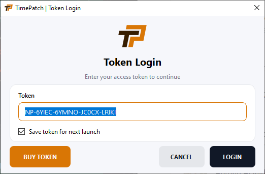 NPLink login window